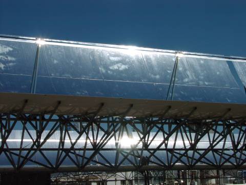 Solarthermischer Rinnenkollektor in Almería